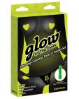 Glow in the dark vibrating crotchless panty and pasties set - kiss here