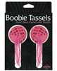 Boobie tassels hand sewn pasties w/tassels - pink