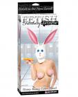 Pipedream fetish fantasy extreme honey bunny latex hood - white