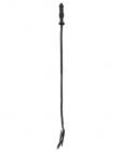 Fetish fantasy extreme silicone butt plug/whip - black