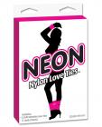 Neon nylon love ties - 3 pink ties