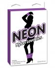 Neon nylon love ties - 3 purple ties