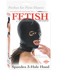 Fetish fantasy series spandex 3 hole hood