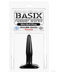 Basix rubber works mini butt plug - black