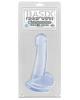 Basix Rubber Works 8in Suction Cup Dong - Clear