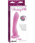 Fetish fantasy elite 7in curved dildo w/mask - pink