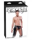 Fetish fantasy lingerie ride'em cowboy assless chaps w/jockstrap - black s/m