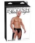 Fetish fantasy lingerie ride'em cowboy assless chaps w/jockstrap - black l/xl