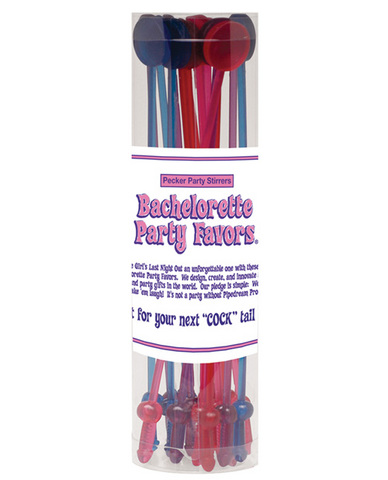 Bachelorette party cock tail stirrers - asst. colors Sex Toy Product