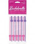 Bachelorette party favors mini cock-tail straws