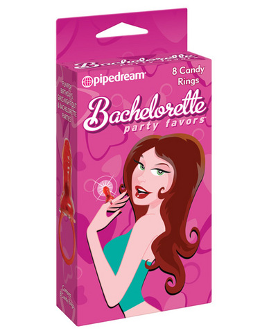 Bachelorette Party Favors Candy Rings Box of 8 Sex Toy Product