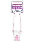 Bachelorette party pecker shot glass necklace - clear