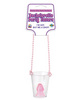 Bachelorette party pecker shot glass necklace - clear