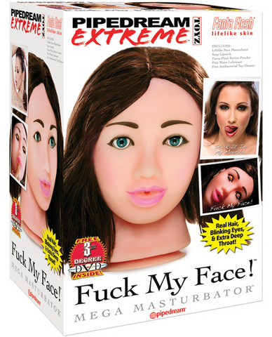 Pipedream Extreme  F*ck My Face Brunette Sex Toy Product