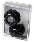 Perfect fit tribal son ram ring double kit in plastic box - black