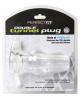 Perfect fit xlarge double tunnel plug - clear