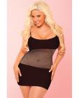 Pink Lipstick Adrenaline Seamless Net Dress Black QN