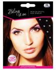 Color shock bling it on iron-on crystal hair jewelry