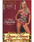 Mesh camisole w/ruby mesh boyshort leopard s/l