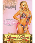Mesh leopard print babydoll w/front and side ties and side tie boyshort glacier grey s/l