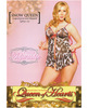 Mesh leopard print babydoll w/front and side ties and side tie boyshort glacier grey 2x/3x