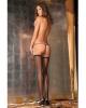 Rene rofe fishnet thigh high w/backseam black o/s