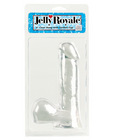 Jelly royale 6in dong w/suction cup - clear