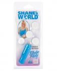 Shane's world pledge party waterproof massager w/4 interchangeable tips - blue