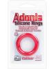 Adonis caesar silicone ring - red