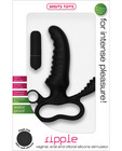 Shots ripple vaginal, anal and clit stimulator - black