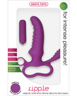 Shots ripple vaginal, anal and clit stimulator - purple