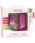 Shots toys 10 speed remote big size vibrating g-spot egg - purple