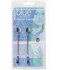 Adjustable tweezer nipple clamps w/blue beads