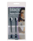 Black beaded tweezer nipple clamps