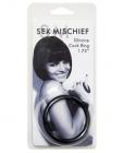 Sex & Mischief silicone cock ring 1.75in - black
