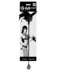 Sex & Mischief feather hand spanker - black feathers
