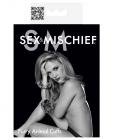 Sex & Mischief furry handcuffs - animal print