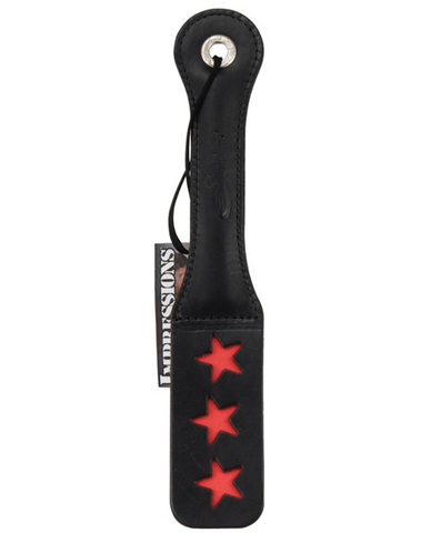 12in leather star impression paddle
