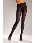 Opaque Nylon Pantyhose Black QN