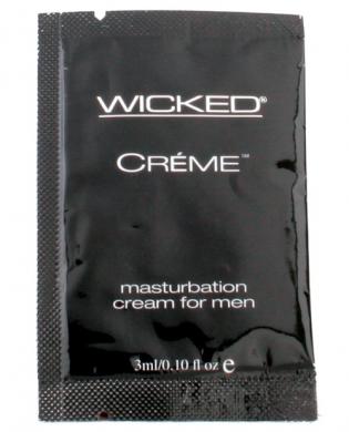 Wicked sensual care collection 0.1 oz creme to liquid masturbation cream for men packette - creme Sex Toy Product