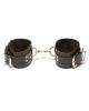 Xplay passion fur wrist cuffs - fur lined in black