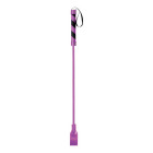 Shots Toys - Ouch! PVC Cube Crop Purple with Black Stripe and Black String