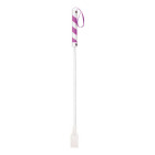 Shots Toys - Ouch! PVC Cube Crop White with Purple Stripe and Purple String