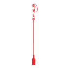 Shots Toys - Ouch! PVC Cube Crop Red with White Stripe and Red String