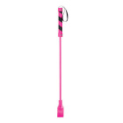 Shots Toys - Ouch! PVC Cube Crop Pink with Black Stripe and Black String