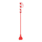 Shots Toys - Ouch! PVC Heart Crop Red with White Stripe and Red String