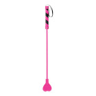Shots Toys - Ouch! PVC Heart Crop Pink with Black Stripe and Black String