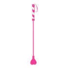 Shots Toys - Ouch! PVC Heart Crop Pink with White Stripe and Pink String