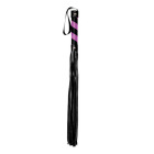 Shots Toys - Ouch! Whip PVC Black with Purple Stripe and Black String