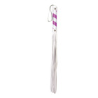 Shots Toys - Ouch! Whip PVC White with Purple Stripe and Purple String